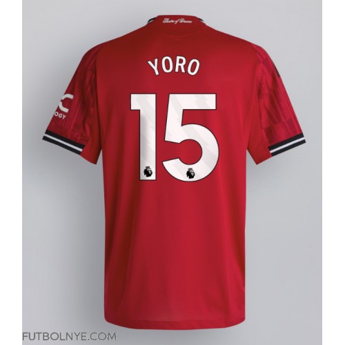 Camiseta Manchester United Leny Yoro #15 Primera Equipación 2025-26 manga corta